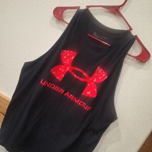Under Armour Black and Red Tank Top